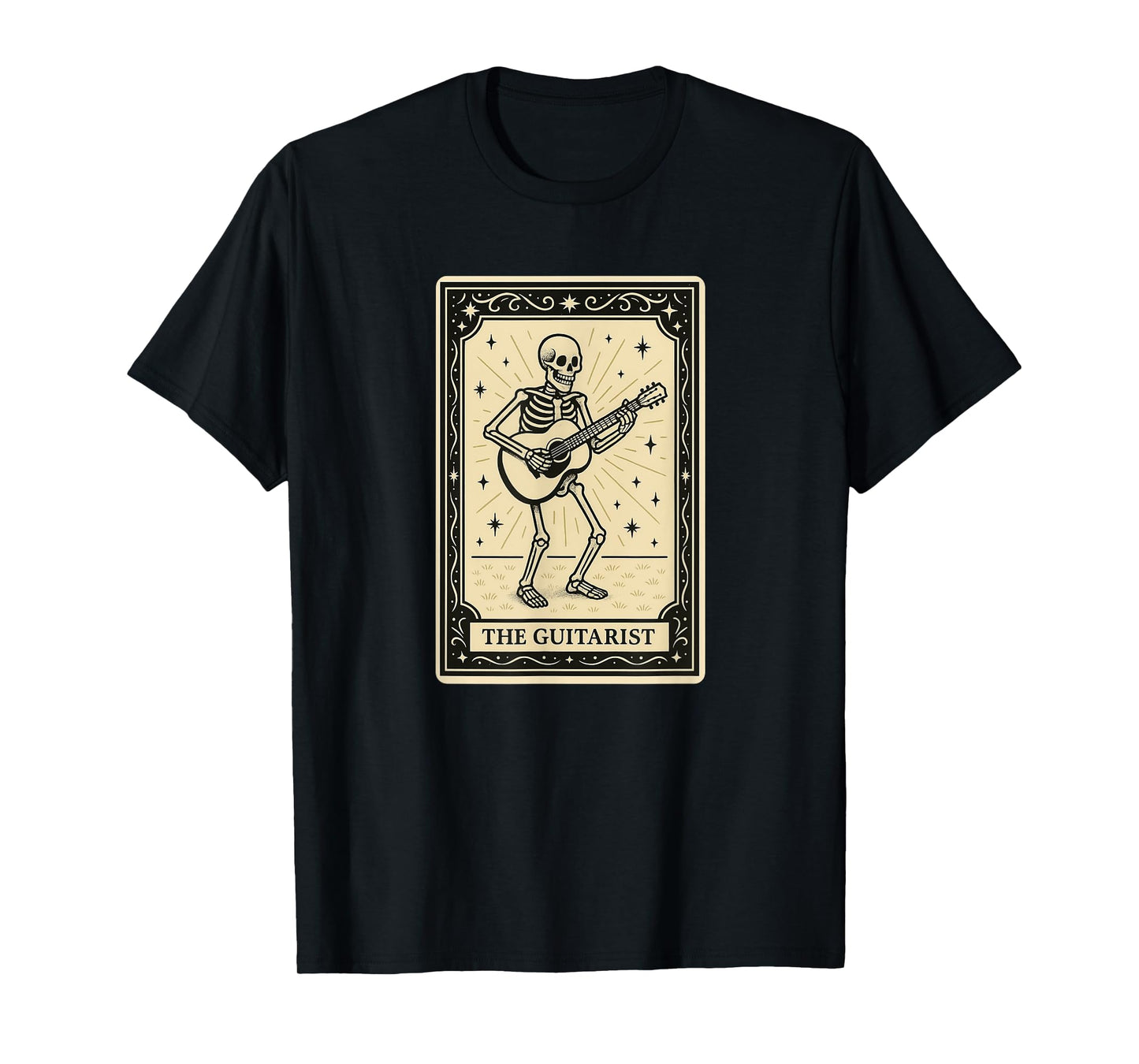 The Guitarist Tarot Card - Halloween Spooky Gothic Guitar T-Shirt