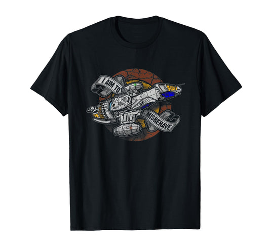 I Aim To Misbehave Retro Ship Works T-Shirt