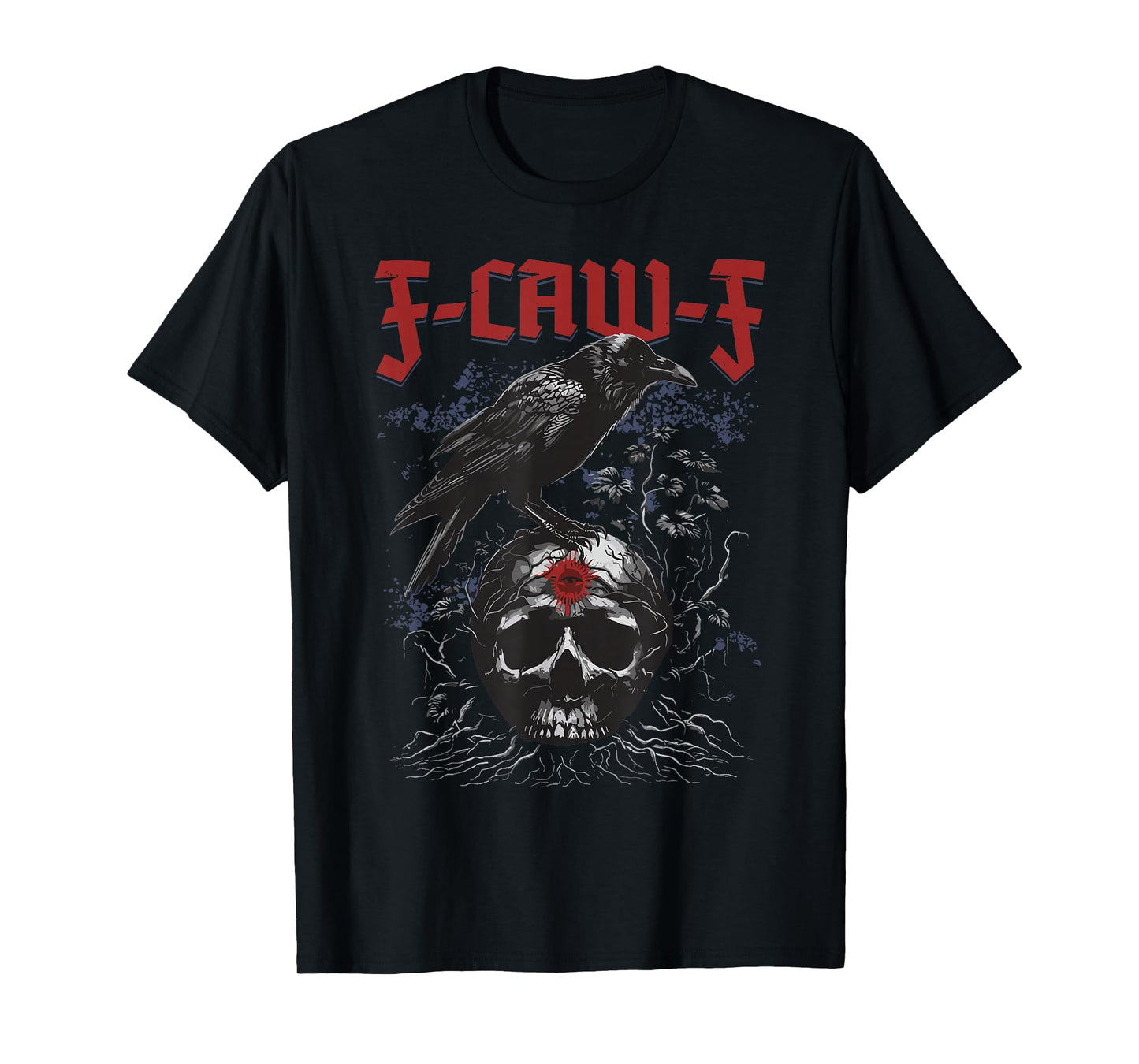 F-Caw-F Funny Halloween Crow Raven Gothic Humor T-Shirt