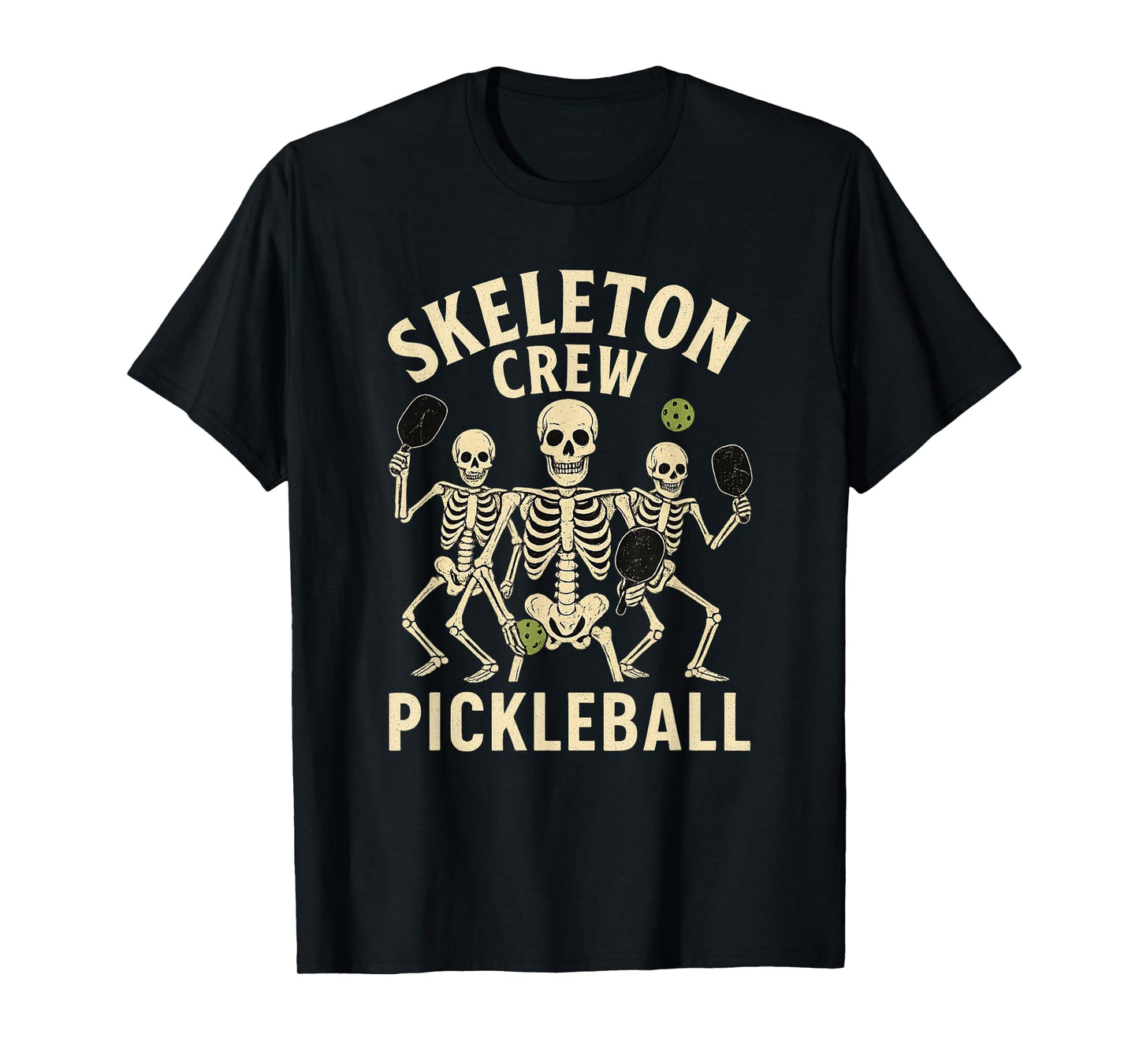 Skeleton Pickleball Shirt Skeleton Crew Tee T-Shirt