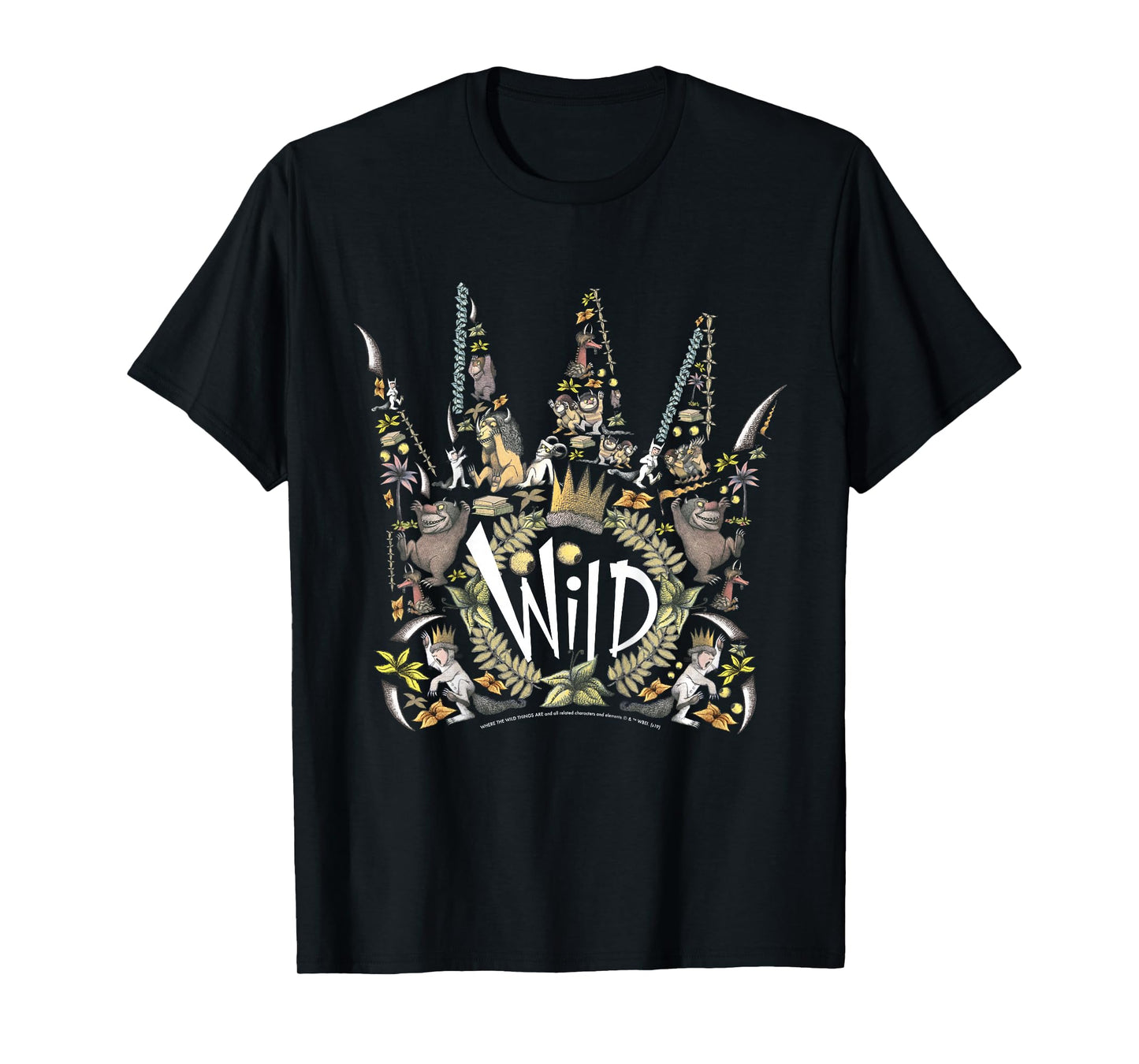 Kids Where The Wild Things Are Wild Crown Collage T-Shirt