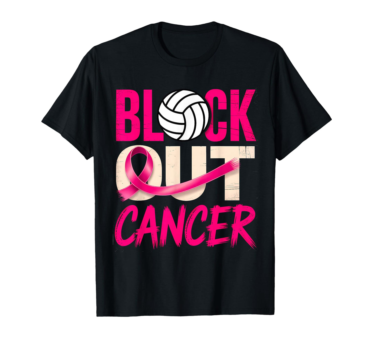 Pink Out Cancer Volleyball Breast Cancer Awareness T-Shirt