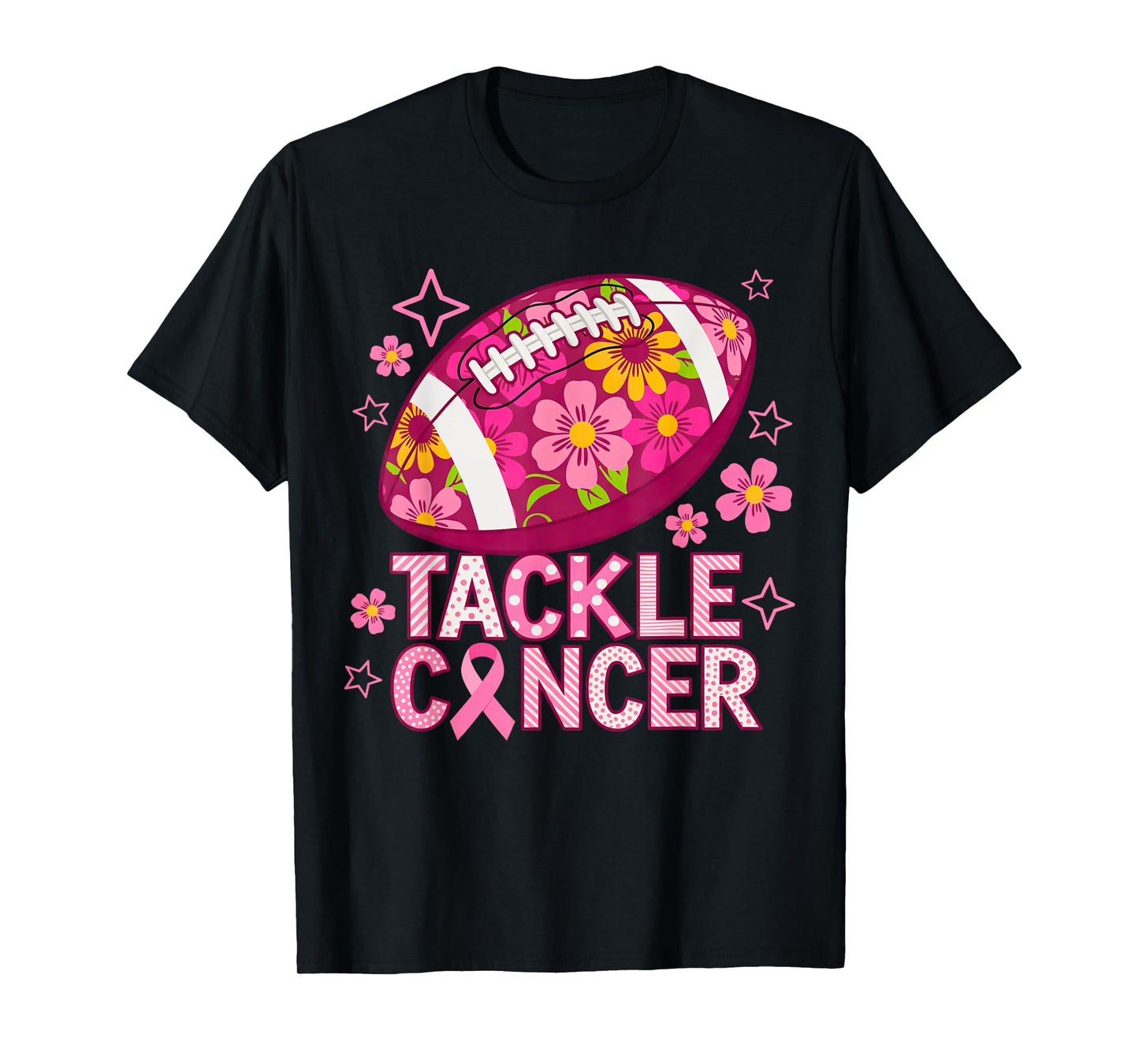 Breast Cancer Football Mom Sport Lovers Football Mama Season T-Shirt