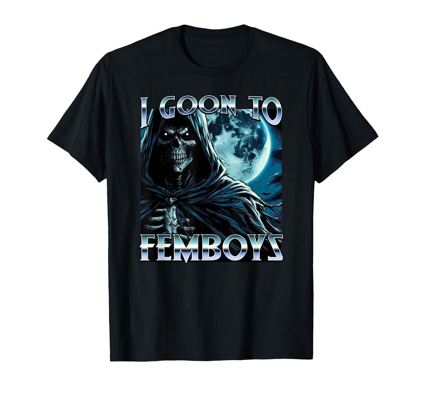 I Goon to FEMBOYS Certified Gooner Brainrot Meme Edging T-Shirt