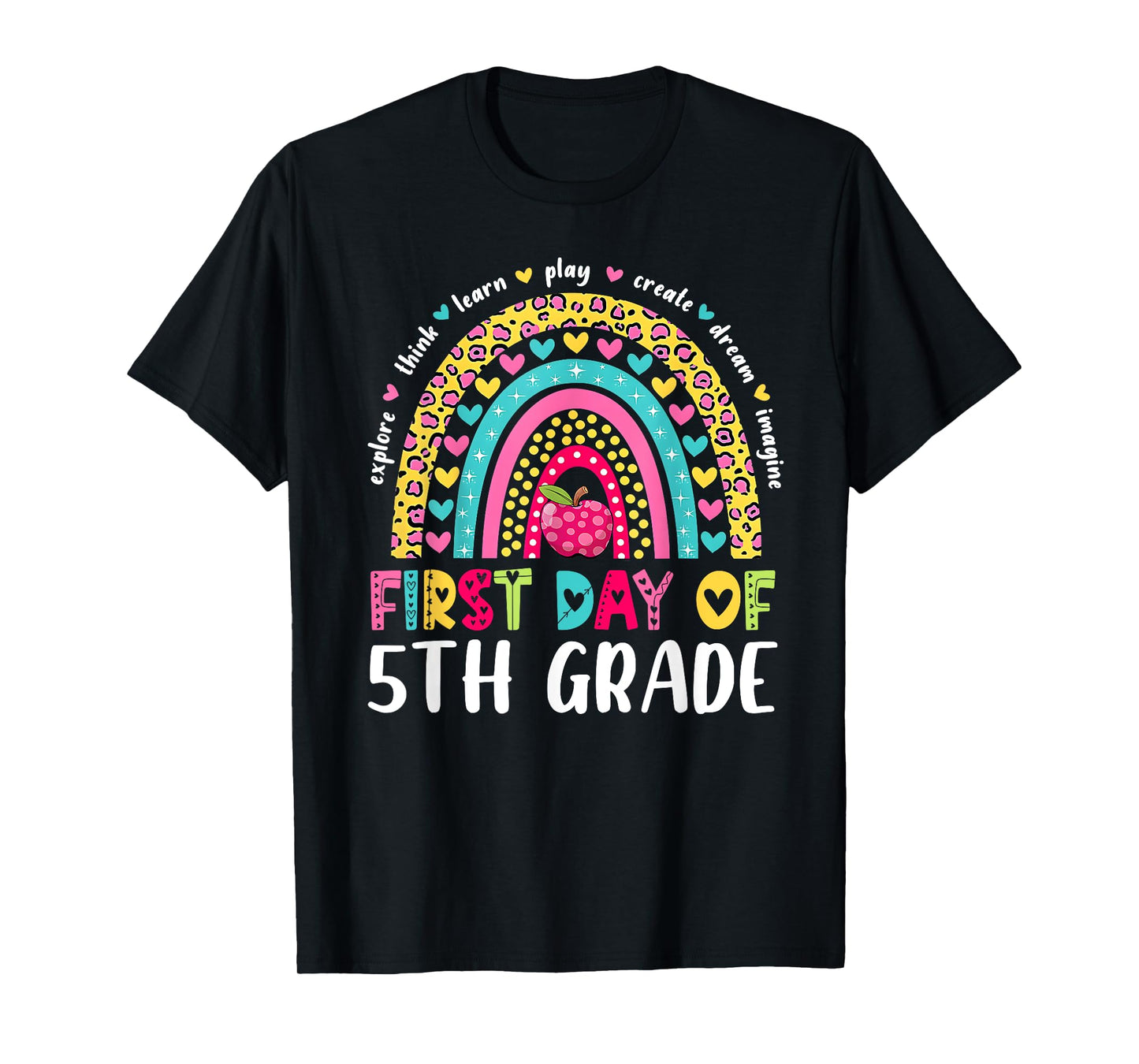 Groovy 5th Grade Back To School First Day Of Fifth Grade T-Shirt
