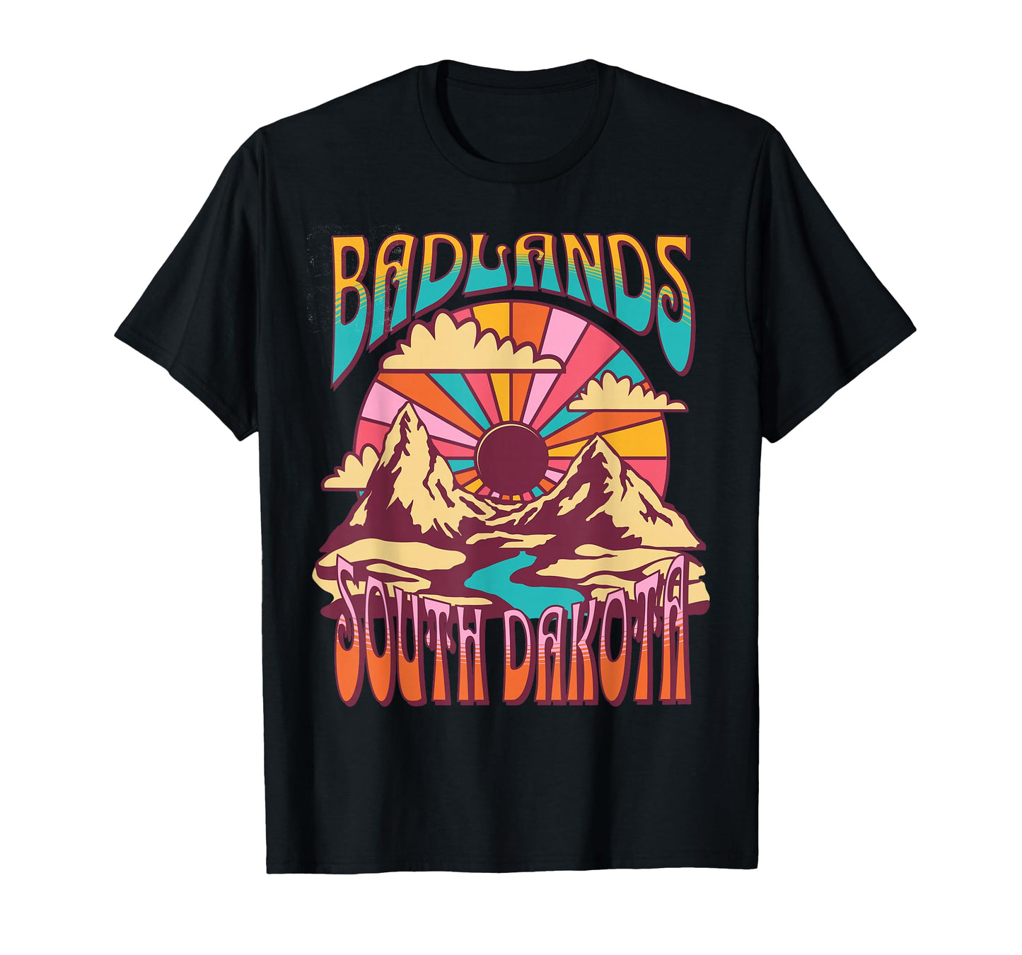 Badlands South Dakota Nature Hiking Mountains Outdoors T-Shirt