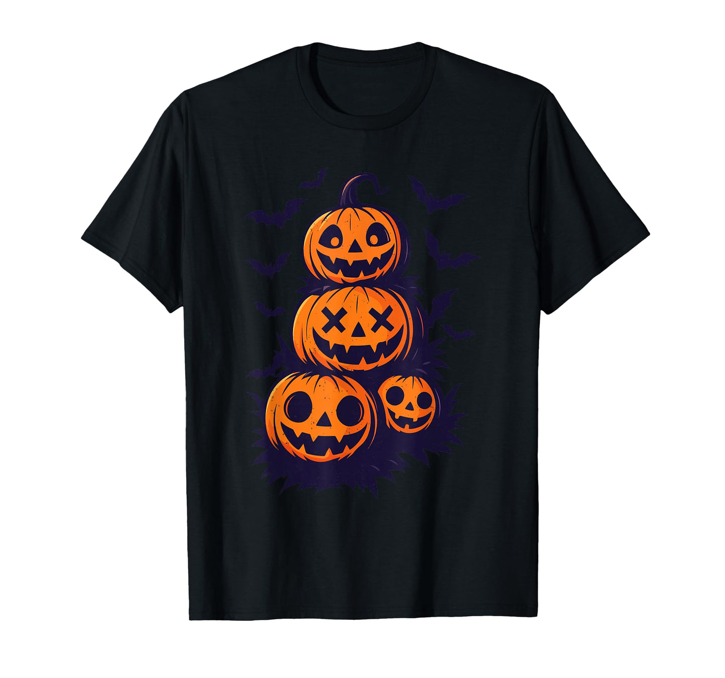 Pumpkin Crows Halloween Jack O Lantern Spooky Season T-Shirt