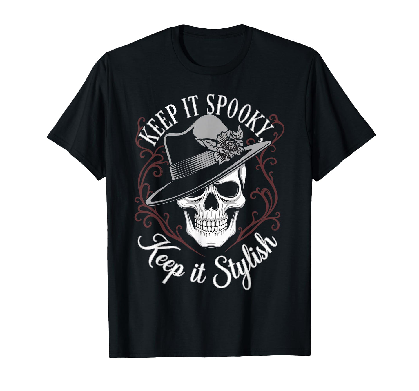 Halloween Keep It Spooky Keep It Stylish Skeleton T-Shirt