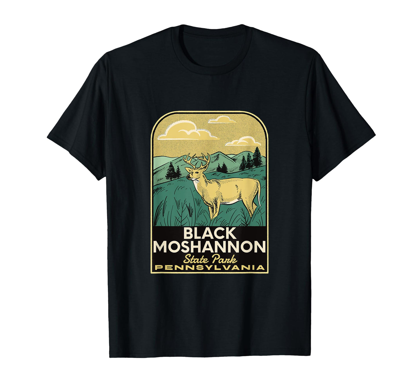 Black Moshannon State Park PA Vintage Travel T-Shirt
