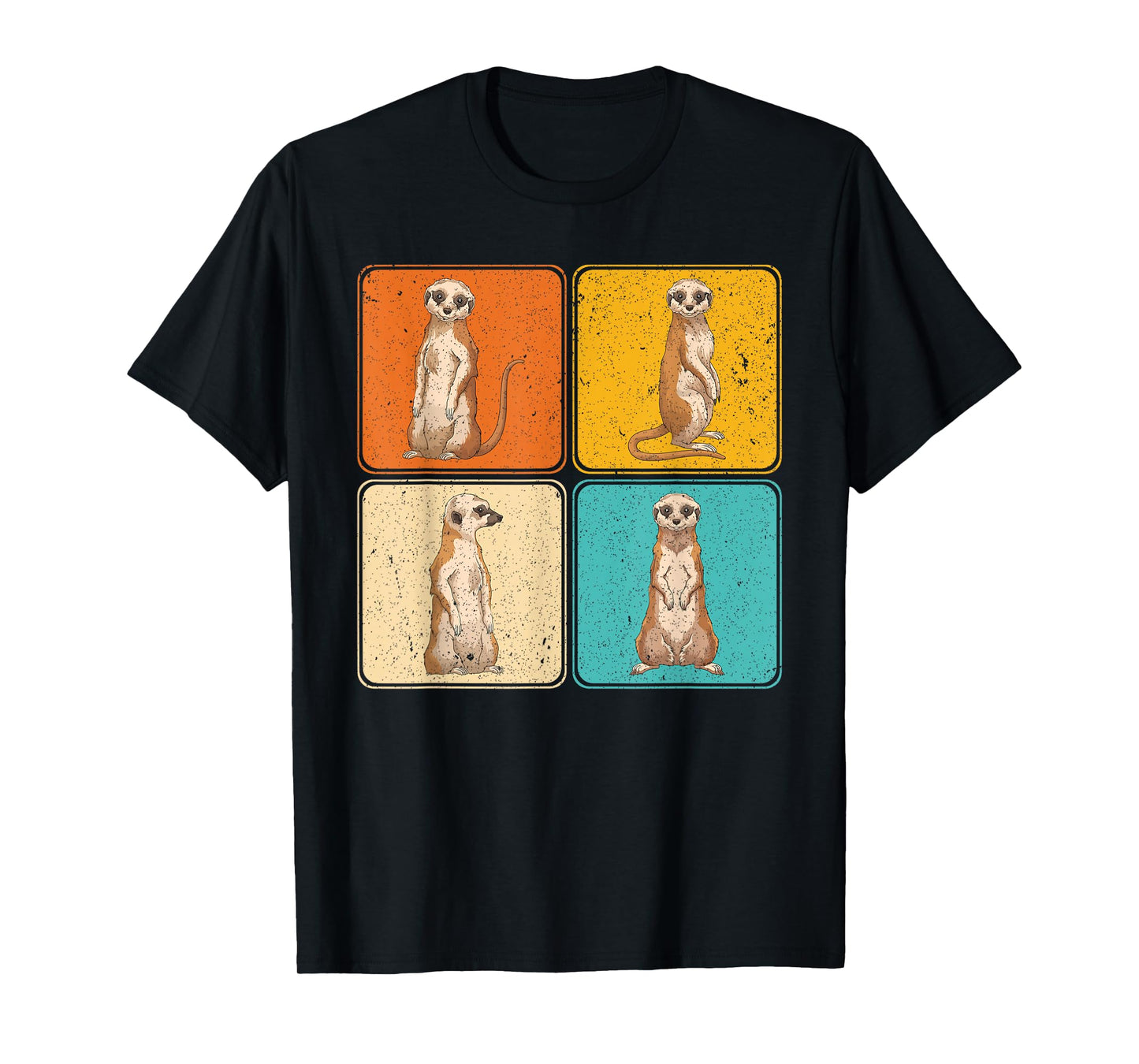 Pop Art Cute Africa Zoo Animal Lover Meerkat T-Shirt