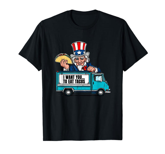 Cool Patriotic Taco Colors Costume T-Shirt