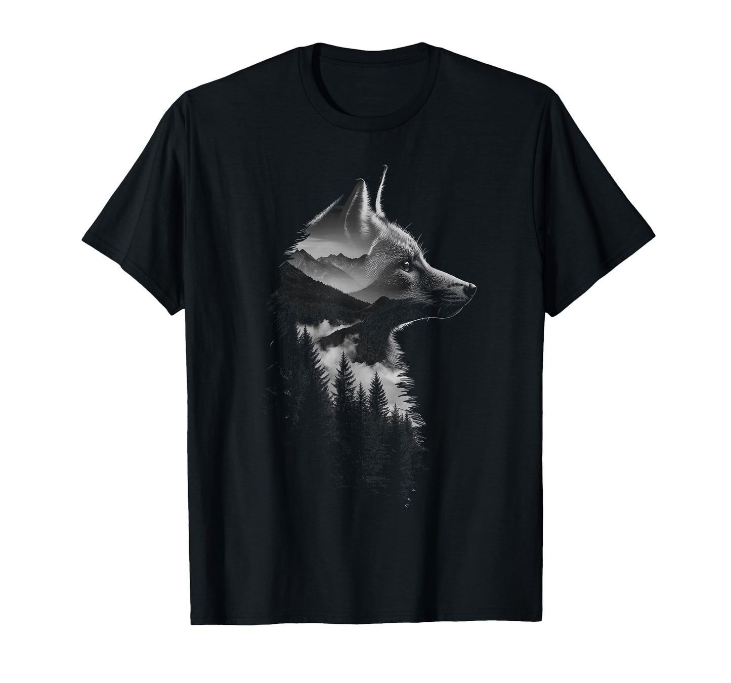 Fox Nature Lover Forest Mountains Animal Fox Lover T-Shirt