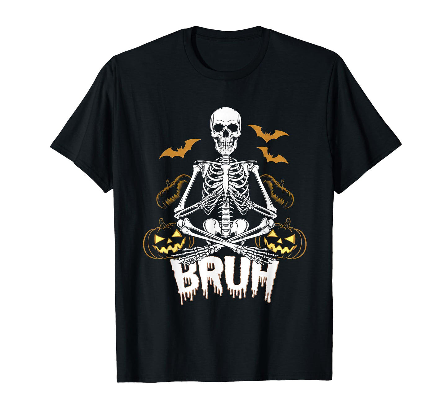 Halloween Skeleton Video Gaming Gamer Teens Men Youths Boys T-Shirt
