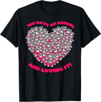 Cute 100 Days of school and still loving it Hearts 100th Day T-Shirt