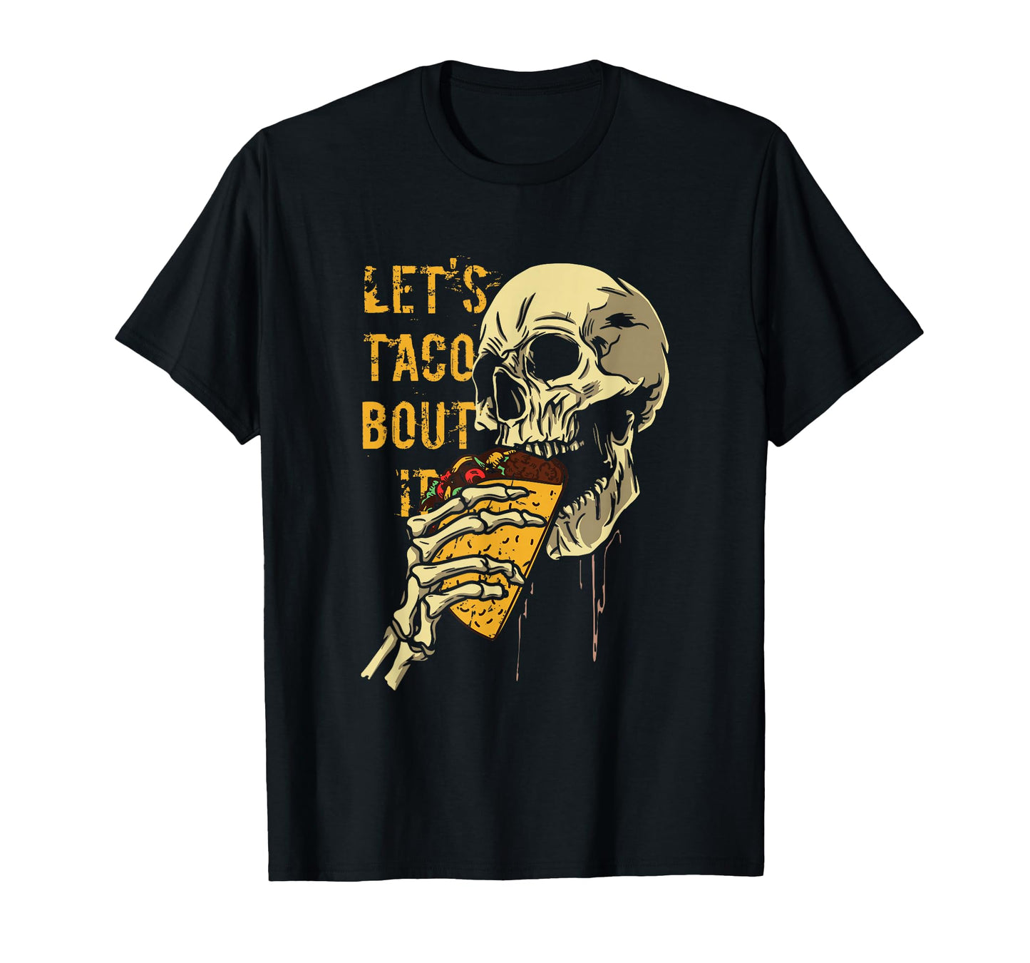 Amazing Spooky Creepy Halloween Taco Skeleton T-Shirt