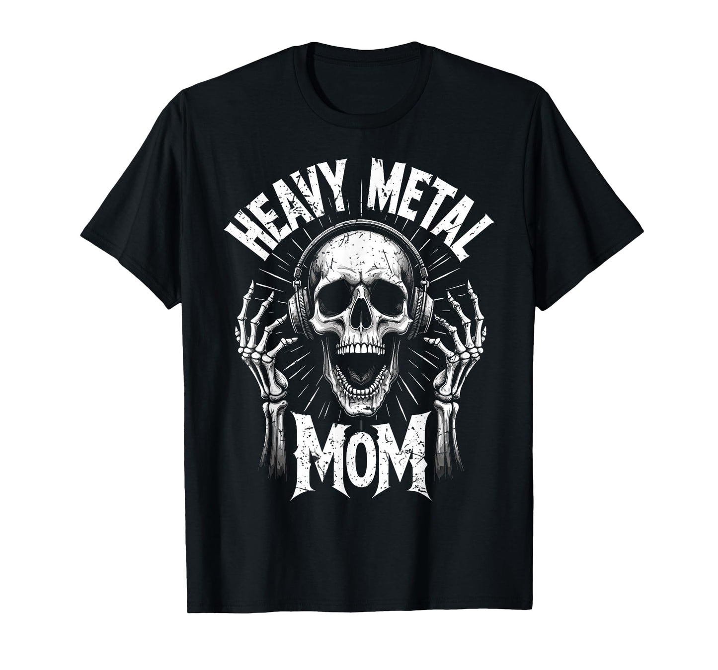 Creepy Skeleton Death Heavy Metal Mom Rock Music Fan Mother T-Shirt