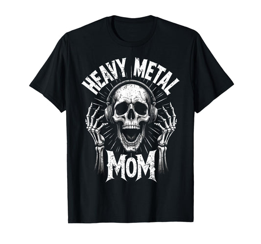 Creepy Skeleton Death Heavy Metal Mom Rock Music Fan Mother T-Shirt
