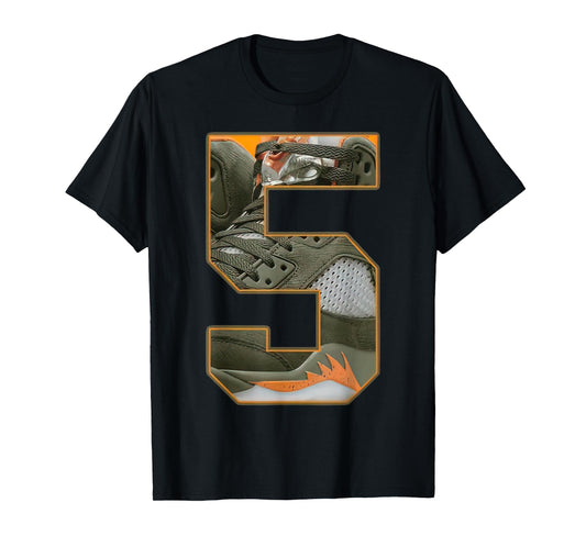 Number 5 Olive 5s Matching Tee Loser Lover Matching T-Shirt