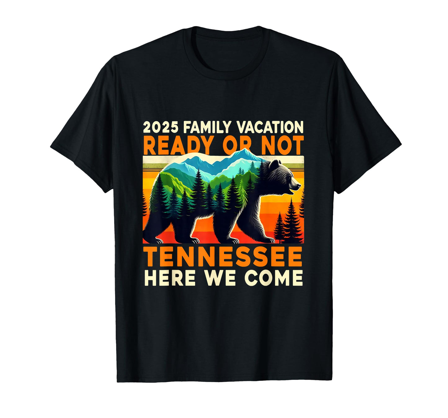 Great Smoky Mountains Tennessee Family Vacation 2025 Trip T-Shirt