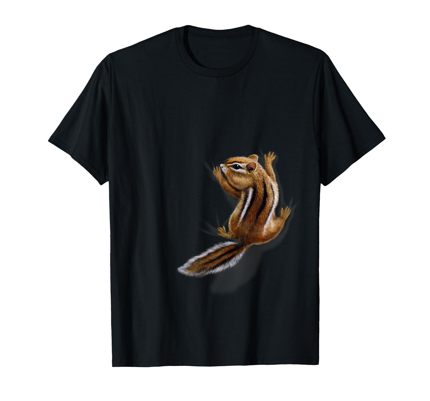 Squirrel Climbing Up, Playful Chipmunk T-Shirt