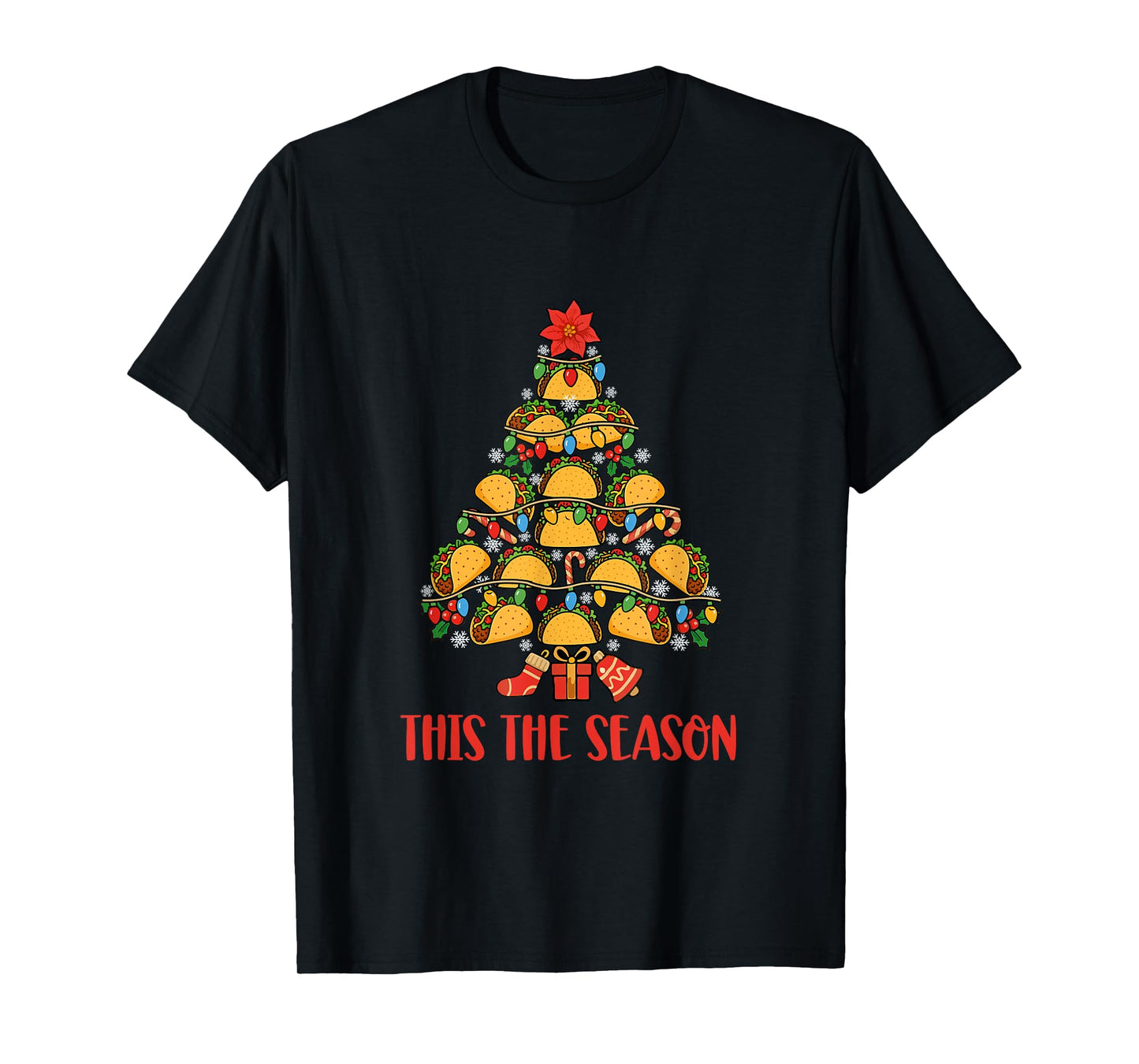 The Season Christmas Tree Tacos Food Lover Family Group T-Shirt