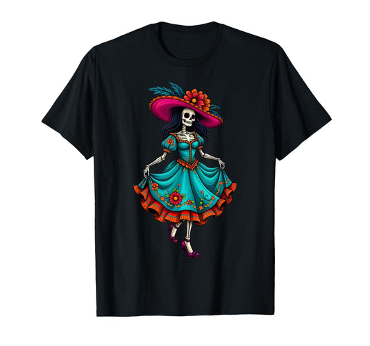 Dia de Los Muertos - Calavera La Catrina Skeleton 5 T-Shirt