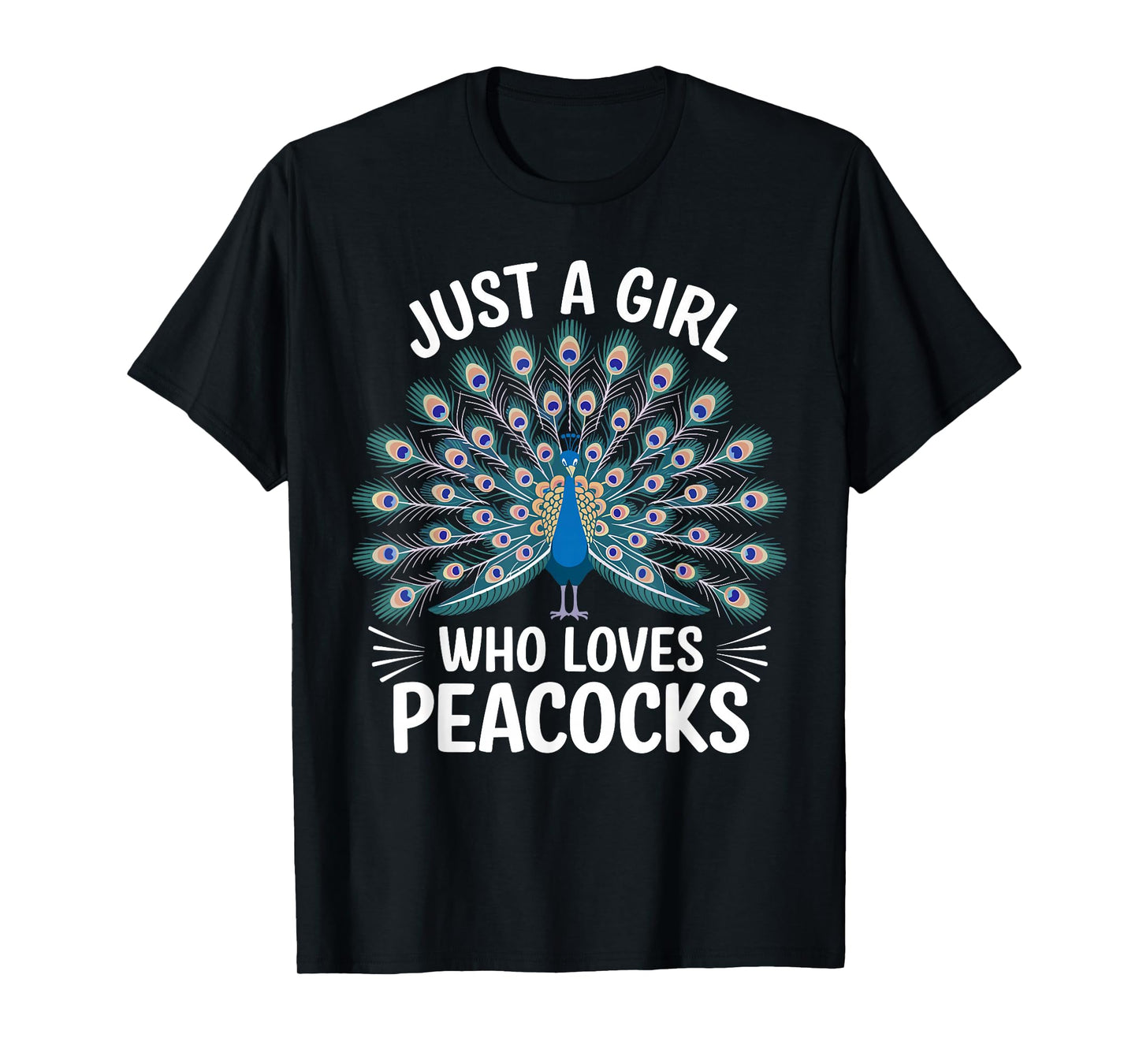 Peacock Art for Women Girls Peacock Feather Peacock Lovers T-Shirt
