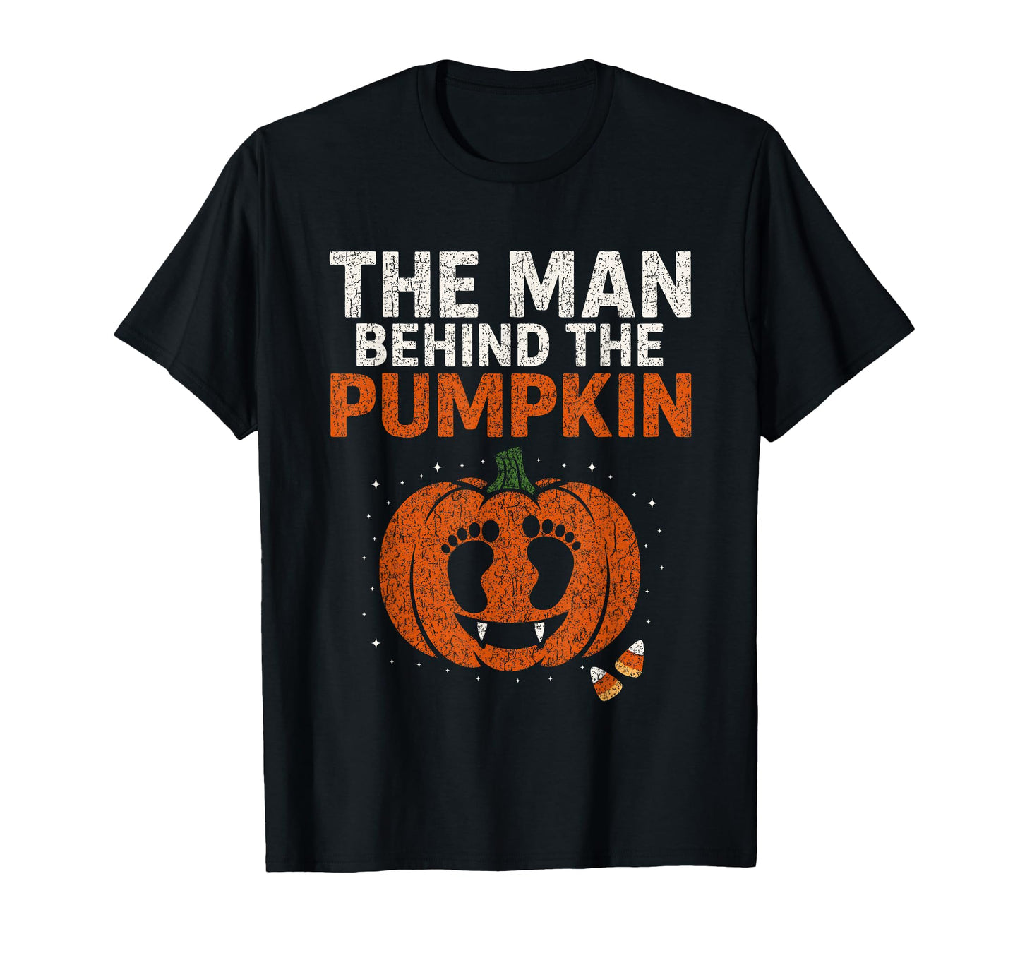 Pregnancy Announcement Dad Pumpkin Halloween Costume Funny T-Shirt