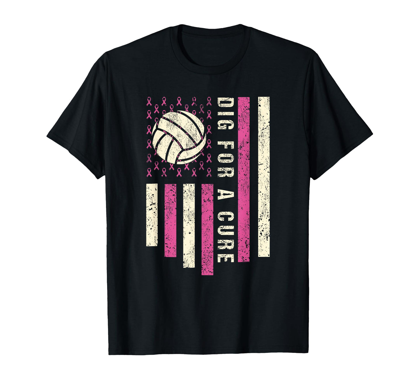 Dig For A Cure Breast Volleyball Pink Volleyball Pink Out T-Shirt