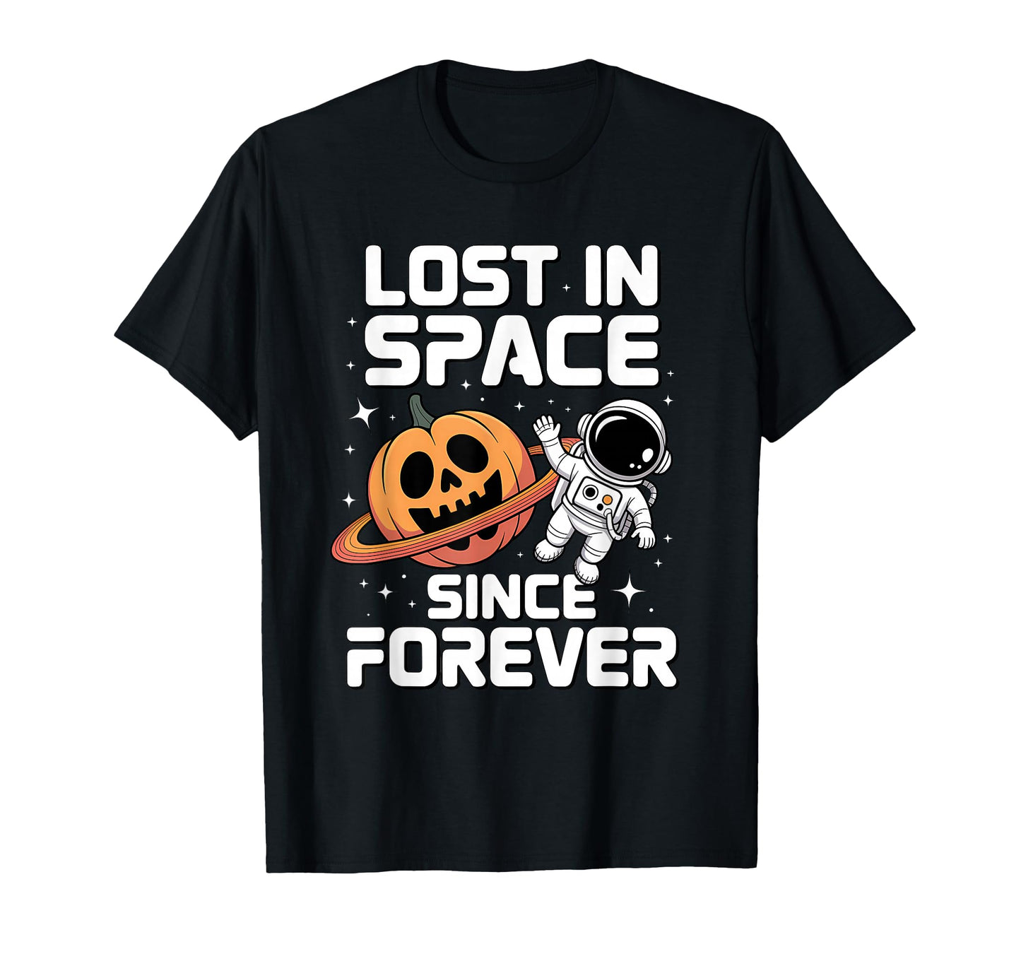 Skeleton Astronaut Halloween Funny Spooky Space T-Shirt