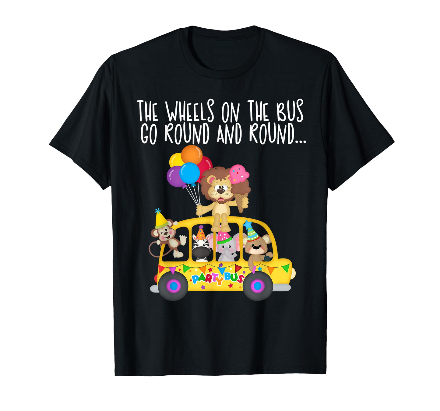The Wheels On The Bus Go Round and Round Family Matching T-Shirt