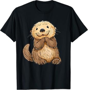 Cute Sea Otter I Kids Sea Otter T-Shirt