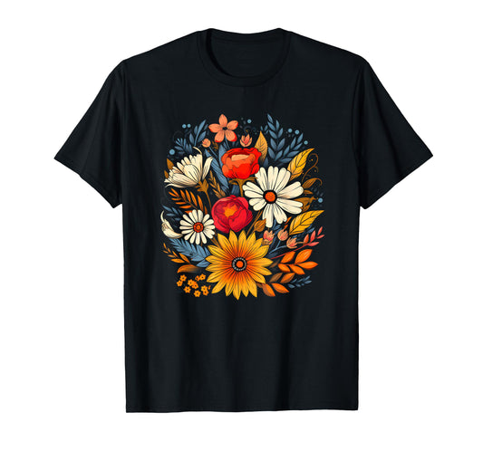 Floral Nature Flower for Women Boho Wildflower Lover T-Shirt