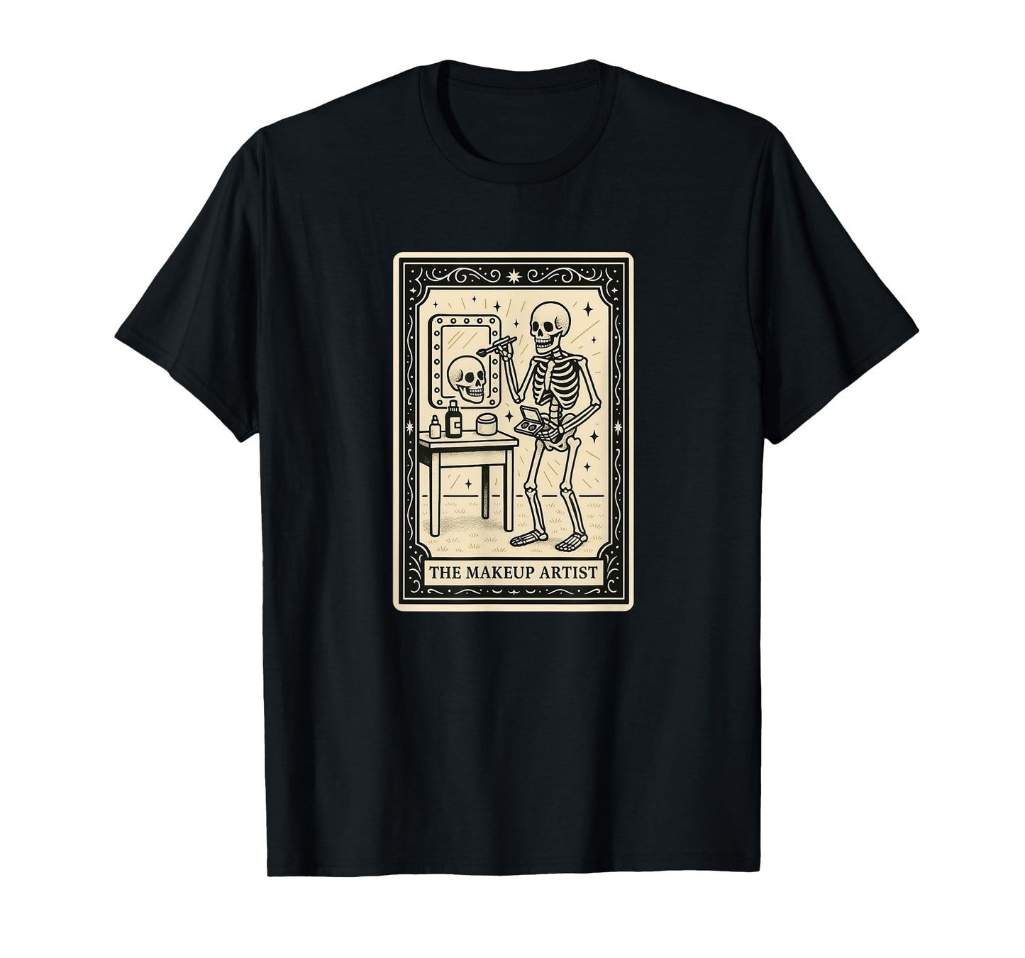 The Makeup Artist Tarot Card Halloween Spooky Gothic Witchy T-Shirt
