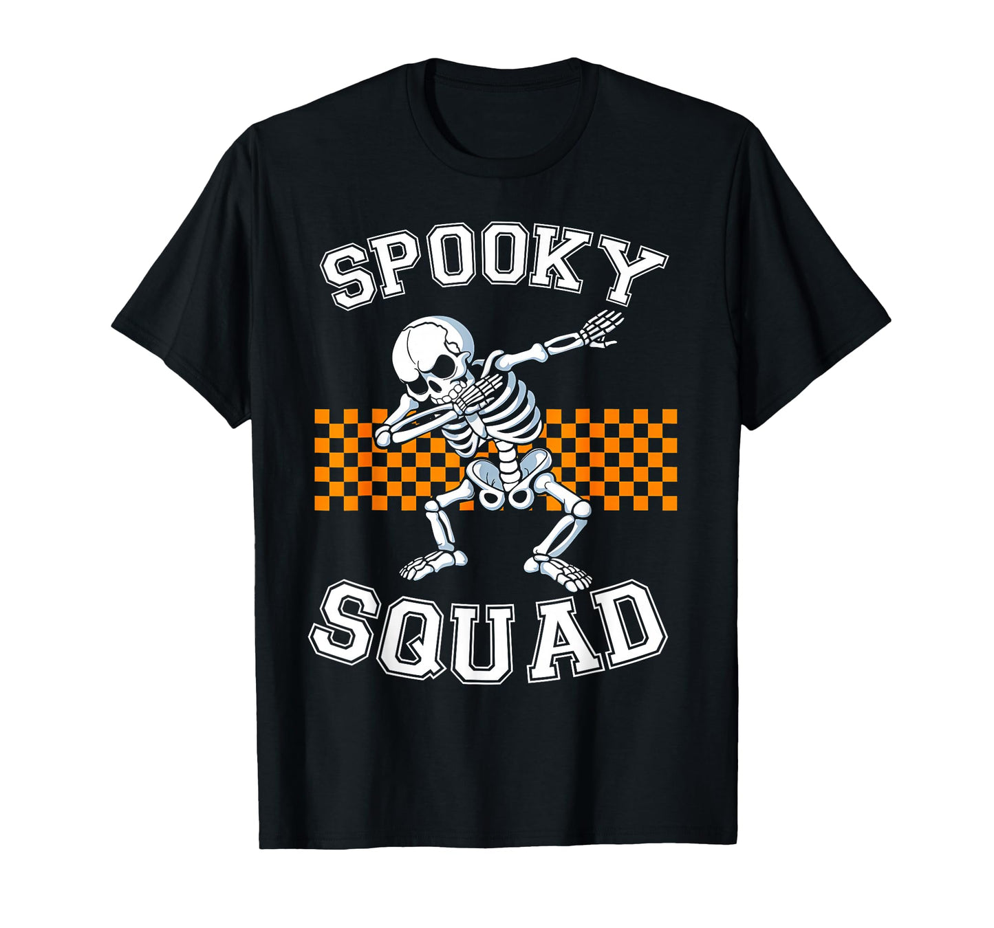 Spooky Squad Halloween Dabbing Skeleton Kids Boys T-Shirt