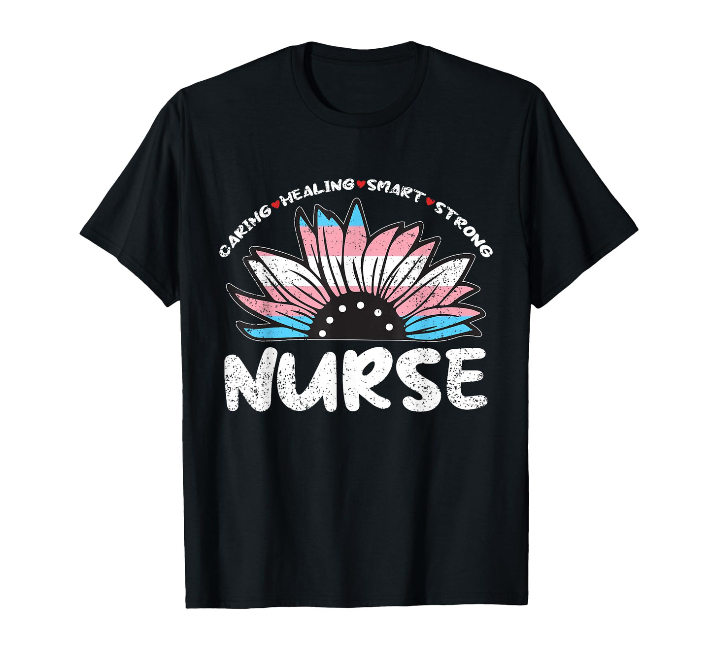 Sunflower Nurse Transgender LGBT-Q Pride RN LPN Nursing T-Shirt