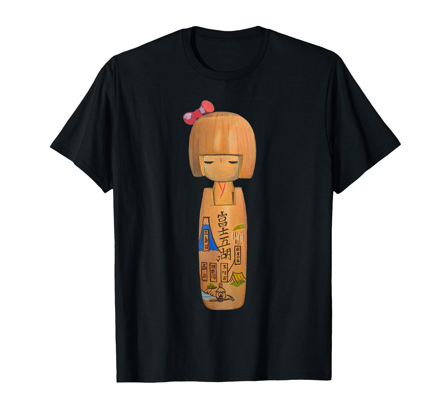 Japanese Kawaii Cute Kokeshi Doll T-Shirt