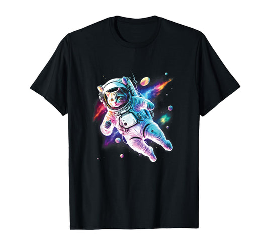 Cosmic Space Cat Astronaut Catstronaut / Cat lovers Graphic T-Shirt