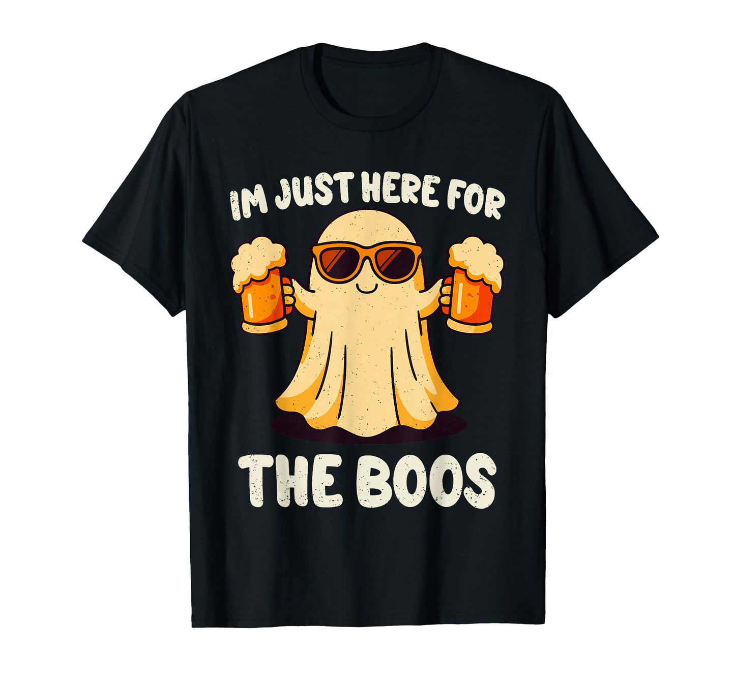 Im Just Here for The Boos Halloween Funny Ghost Men Women T-Shirt