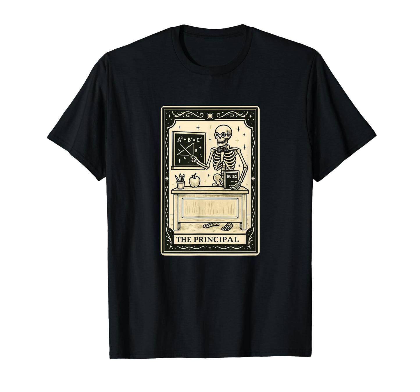 The Principal Tarot Card - Halloween Spooky Gothic School T-Shirt