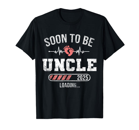 Soon To Be Uncle 2025 Loading For Pregnancy Announcement T-Shirt