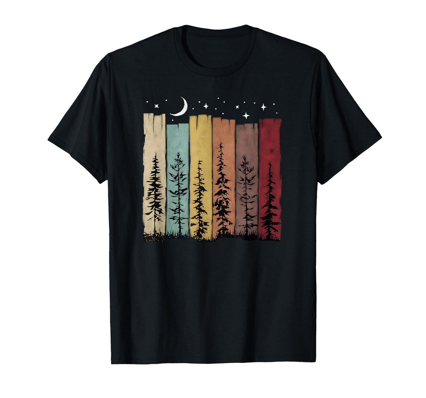 Trees Nature Mountains Adventure Outdoor Wildlife Forest T-Shirt