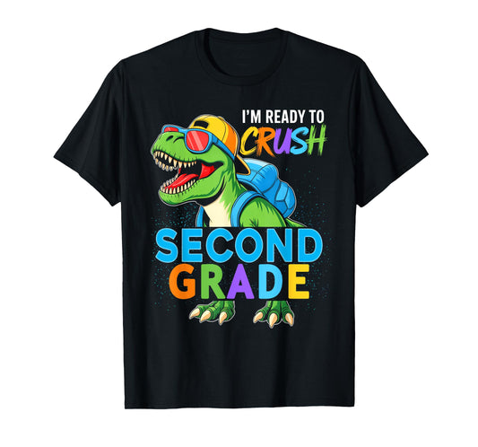 Crush 2nd Grade Boys Kids Back To School Team Second Grade T-Shirt