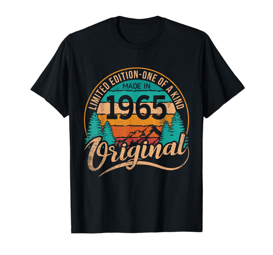 Made In 1965 Original Birthday Limited Edition One Of A Kind T-Shirt
