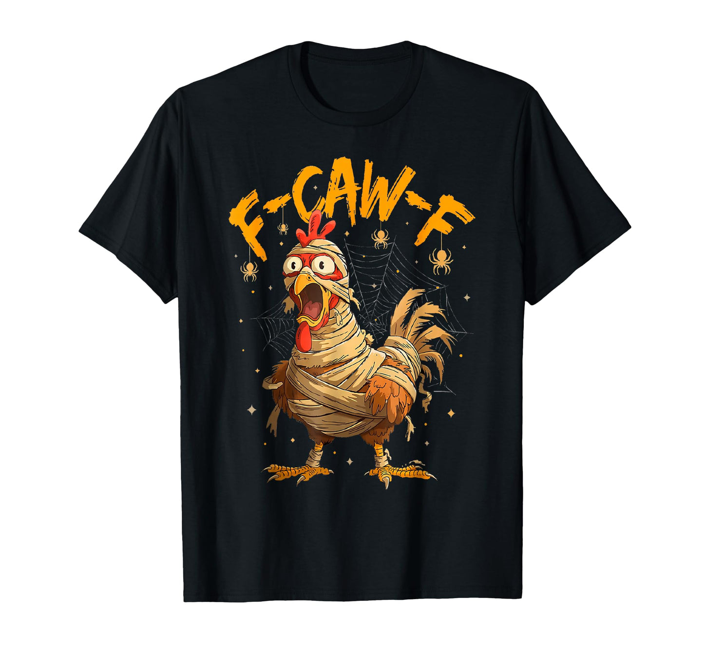 F-Caw-F Shirt Black Crow Chicken Funny Chicken Halloween T-Shirt