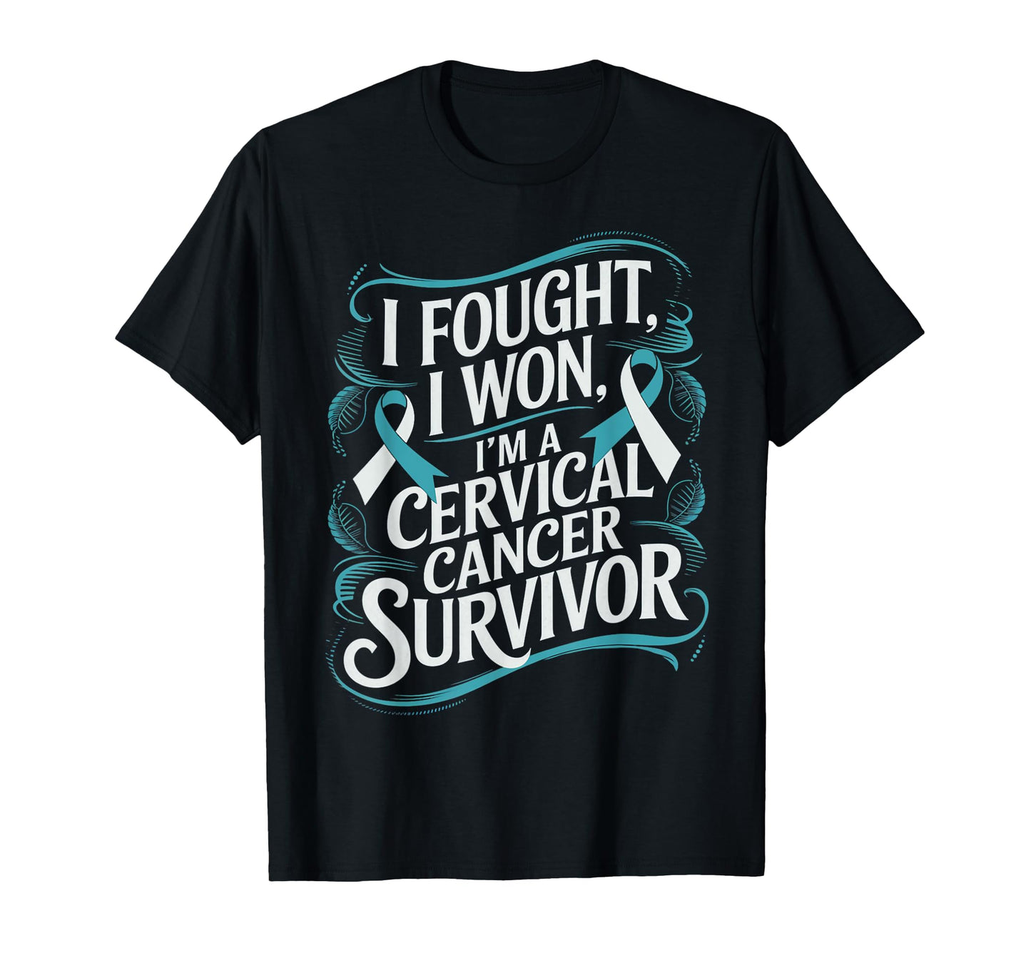 I'm Cervical Cancer Survivor Teal Ribbon Cervical Cancer T-Shirt