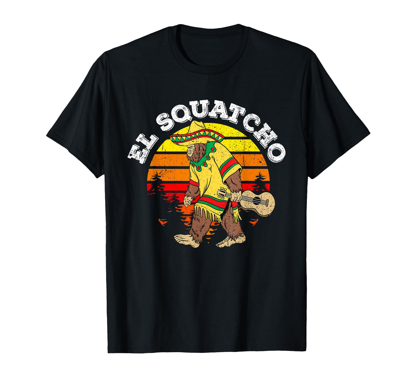 El Squatcho Mexican Sasquatch Cinco De Mayo Bigfoot T-Shirt