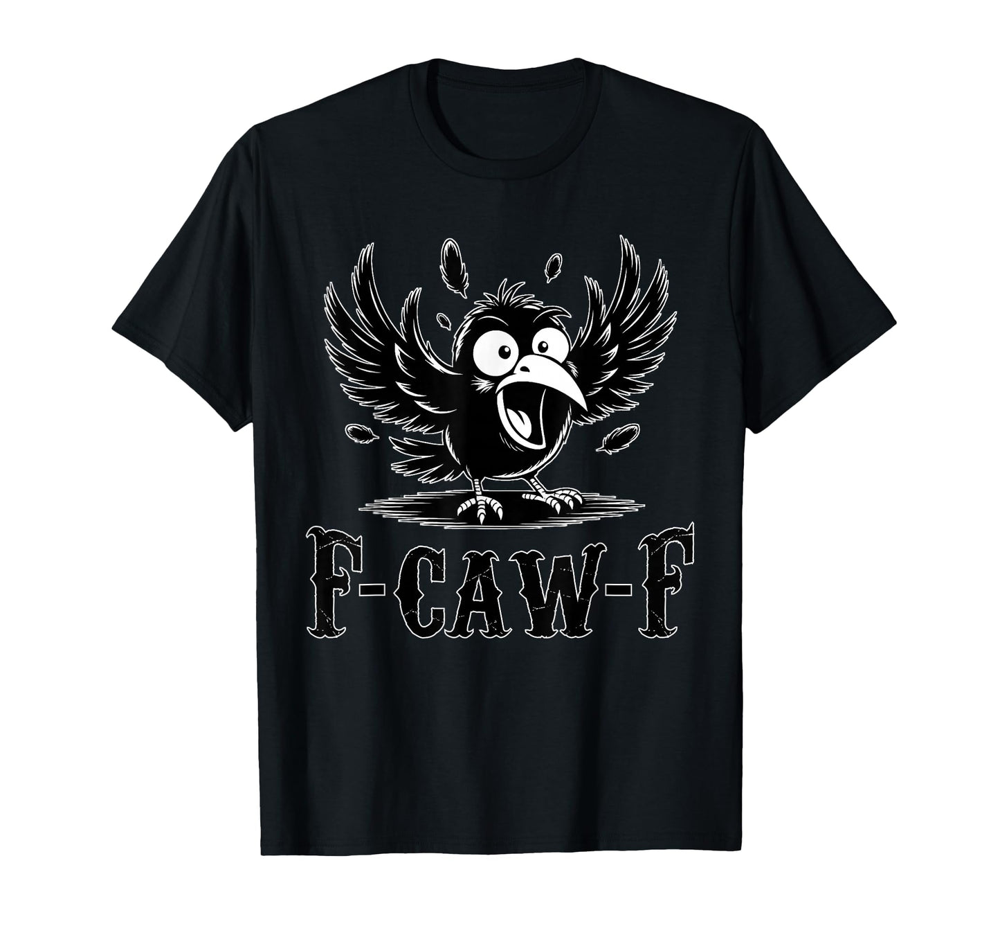Black Bird Moon Gothic Halloween Black Bird Saying Meme T-Shirt