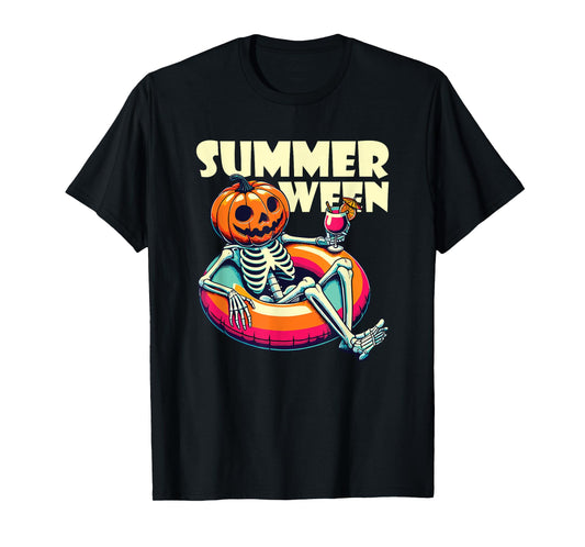 Happy Summerween Summer Halloween Ghost T-Shirt