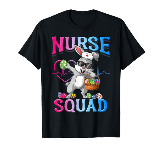 Cute Nurse Squad Easter Bunny T-Shirt
